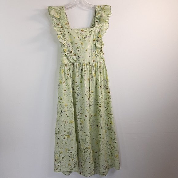 H&M Wildflower Collection Floral Poplin Dress - Picture 16 of 16